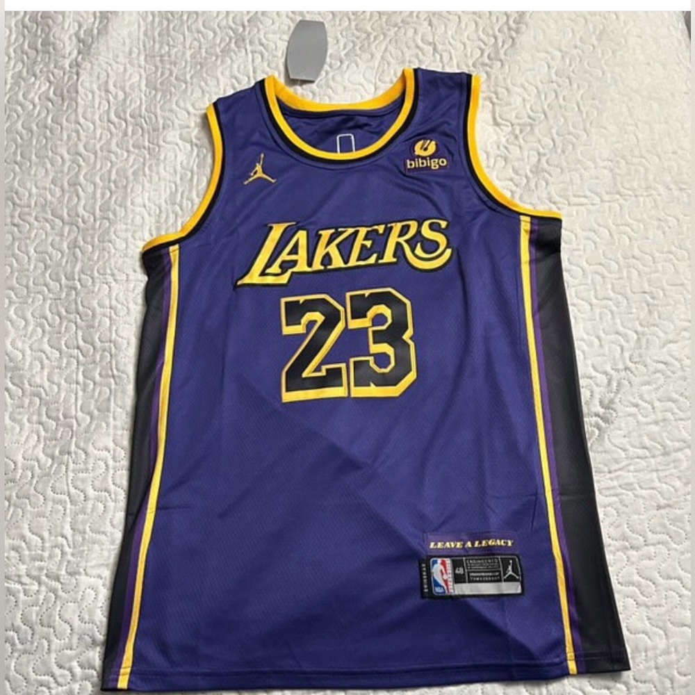 Purple and Yellow Basketball Jersey